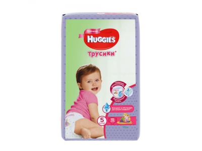 Трусики Huggies для девочек 5 (13-17 кг) №15