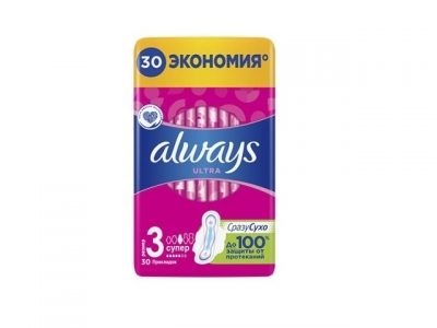 Прокладки Always Ultra Super размер 3, 30 шт