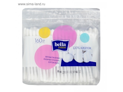Белла Палочки ватные №160 шт полиэт