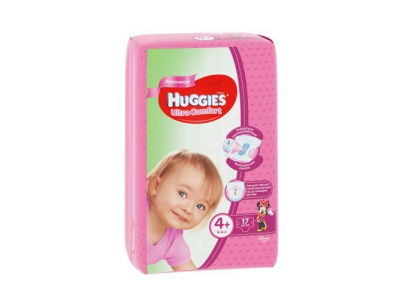 подгузники 4+ Huggies Ultra Comfort для девочек (10-16 кг) №17
