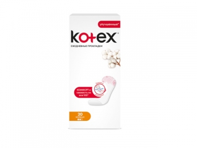 Прокладки ежедневные Kotex normal Liners New 20 шт