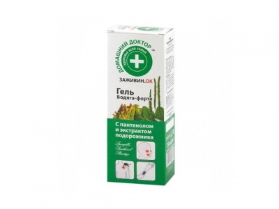 Домашний доктор гель бодяга -форте с пантенолом 75 мл