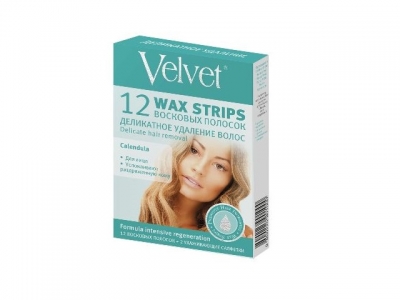 Восковые полоски Veльвet  для лица 