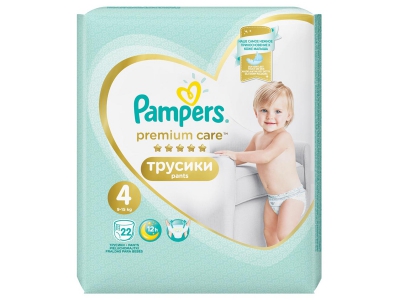 Подгузники Pampers Premium Care pants трусики 4 (9-15 кг) №22