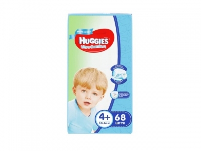 Подгузники Huggies Ultra Comfort для мальчиков 4+ (10-16 кг) №68