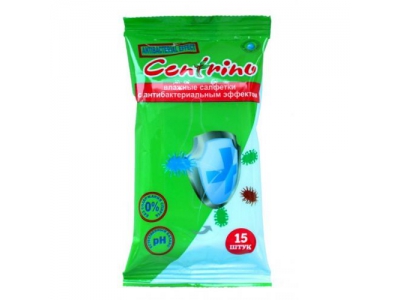 Салфетки влажные Centrino Антибактериальные №15