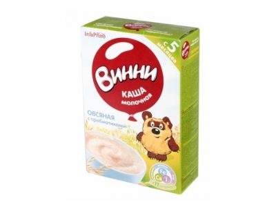 Винни каша молочная овсяная с пребиотиками 200 гр
