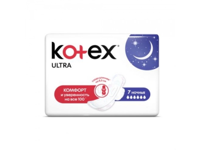 Прокладки Kotex Ultra ночные №7