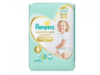 Памперс  трусики премиум care 6 №18