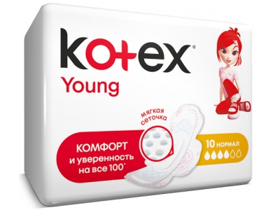 Прокладки Kotex Young  нормал №10