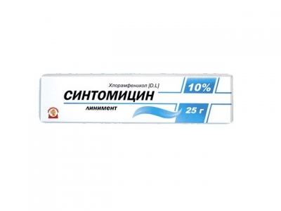 Синтомицин 10% 25 г лин-т