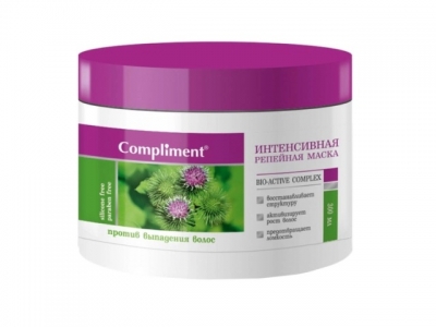Маска репейная Compliment против выпадения волос 300 мл