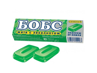 Бобс леденцы 33,0 Мята с эвкалиптом