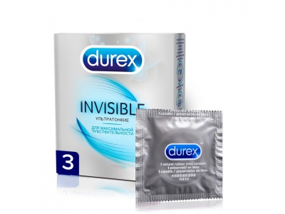 Презервативы durex INNVISIBLE Ультротонкие №3