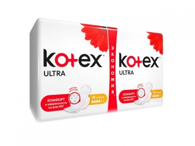 Котекс  прокладки гигиен Ультра Soft Normal Duo 20*16