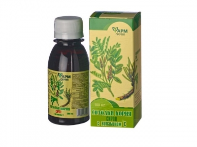 Солодкового корня сироп с витамином С 100 мл