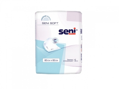 Пеленки впитывающие  урологические Seni софт  60*60 см 5 шт
