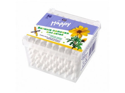 Ватные палочки Bella Baby Happy  с травами №56