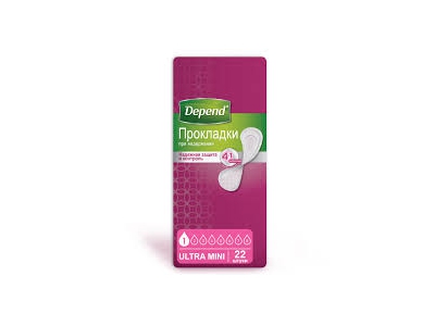 Прокладки урологические Depend Ultra mini №12