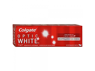 Colgate Зубная паста OPTIC WHITE Искрящаяся белизна 75 мл