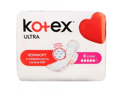 Прокладки Kotex Ultra супер №8