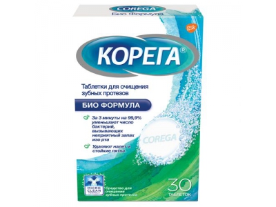 Корега для очистки зубных протезов №30 табл