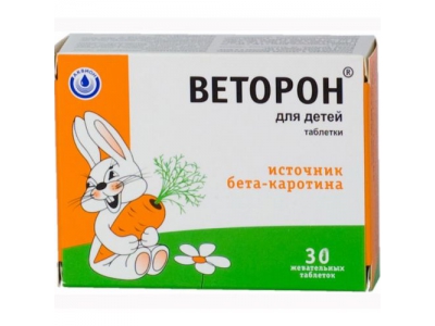 Веторон д/детей №30 жев. табл