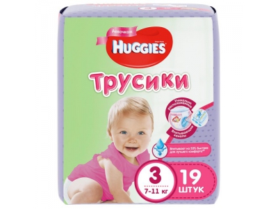 Трусики Huggies для девочек 3 (7-11 кг) №19