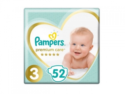 Подгузники PAMPERS Premium Care Midi (6-10 кг) 52 шт