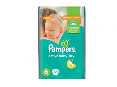 Памперс  подгузник Актив Бэби Екстра №16