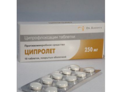 Ципролет 250 мг №10 таб