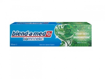 Зубная паста Blend-a-med Комплекс с ополаскивателем. Мята и чабрец