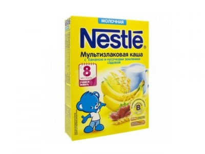 Нестле каша 220,0 Мультизлак мол.Банан и земляника