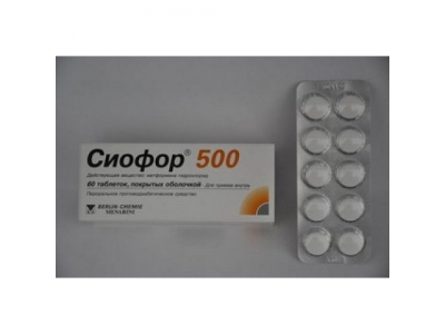 Сиофор 500 мг №60 таб
