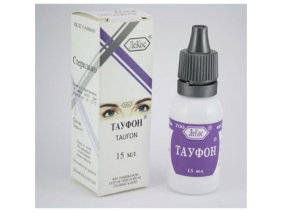 Тауфон® капли глазные 4% 15 мл