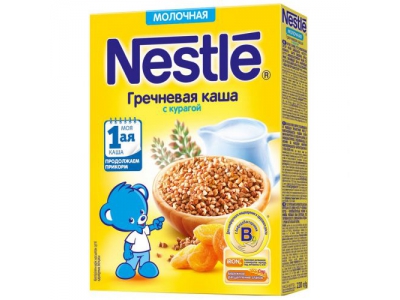 Каша детская Nestle Гречневая с курагой  220 г
