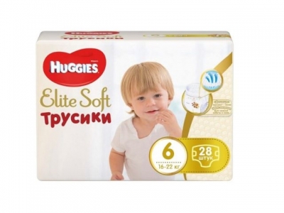 Трусики Huggies Elte Soft 6 XXL  (16-22 кг) №28
