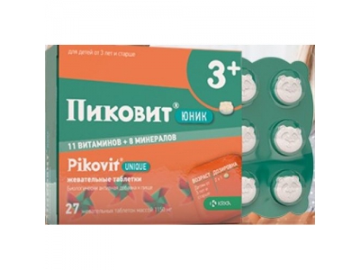 Пиковит Юник жеват. таблетки №27