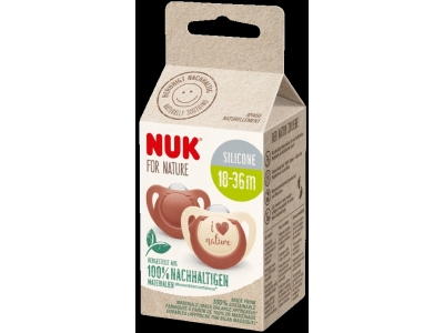 NUK соска for nature 18-36 мес силикон отверстие №2