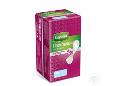 Прокладки урологические Depend Normal №12