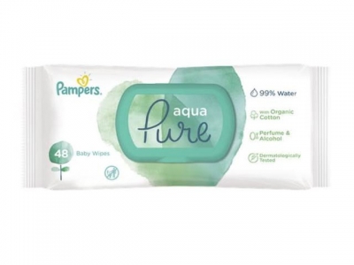 Салфетки влаж памперс Aqua 48 шт