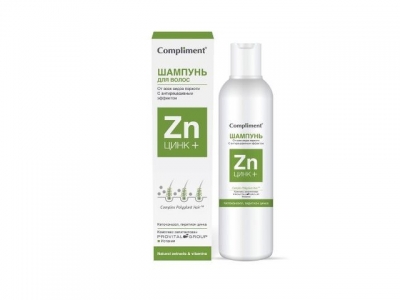 Шампунь для волос Compliment Цинк + 200 мл 