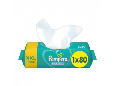 Салфетки влажные Pampers fresh clean XXL PACK №80