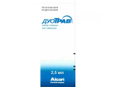 ДуоТрав* Капли глазные 2.5 мл