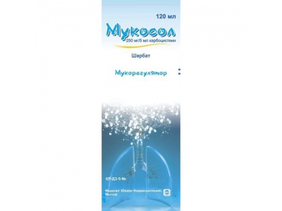 Мукосол сироп 250/5мл 120 мл