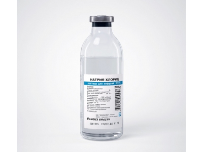 Натрия хлорид 0,9% 400 мл стекло, Красфарма