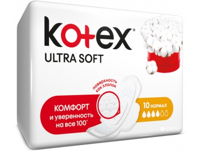 Прокладки Kotex Ultra Soft нормал №10