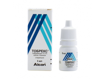 Тобрекс* капли глазные 0,3% 5 мл