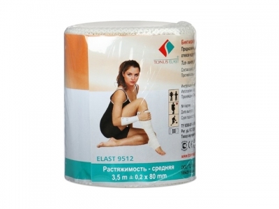 Бинт эласт. мед .3,5м*80мм ср.раст