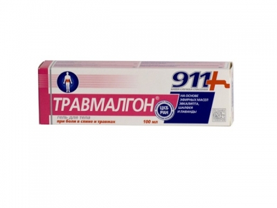 911 Травмалгон 100 мл гель бальзам для суставов